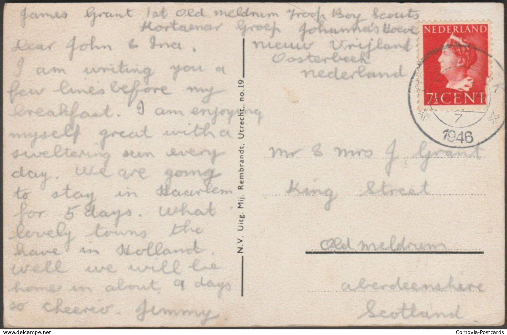 Vijver Hemelscheberg, Oosterbeek, 1946 - Rembrandt Briefkaart - Oosterbeek