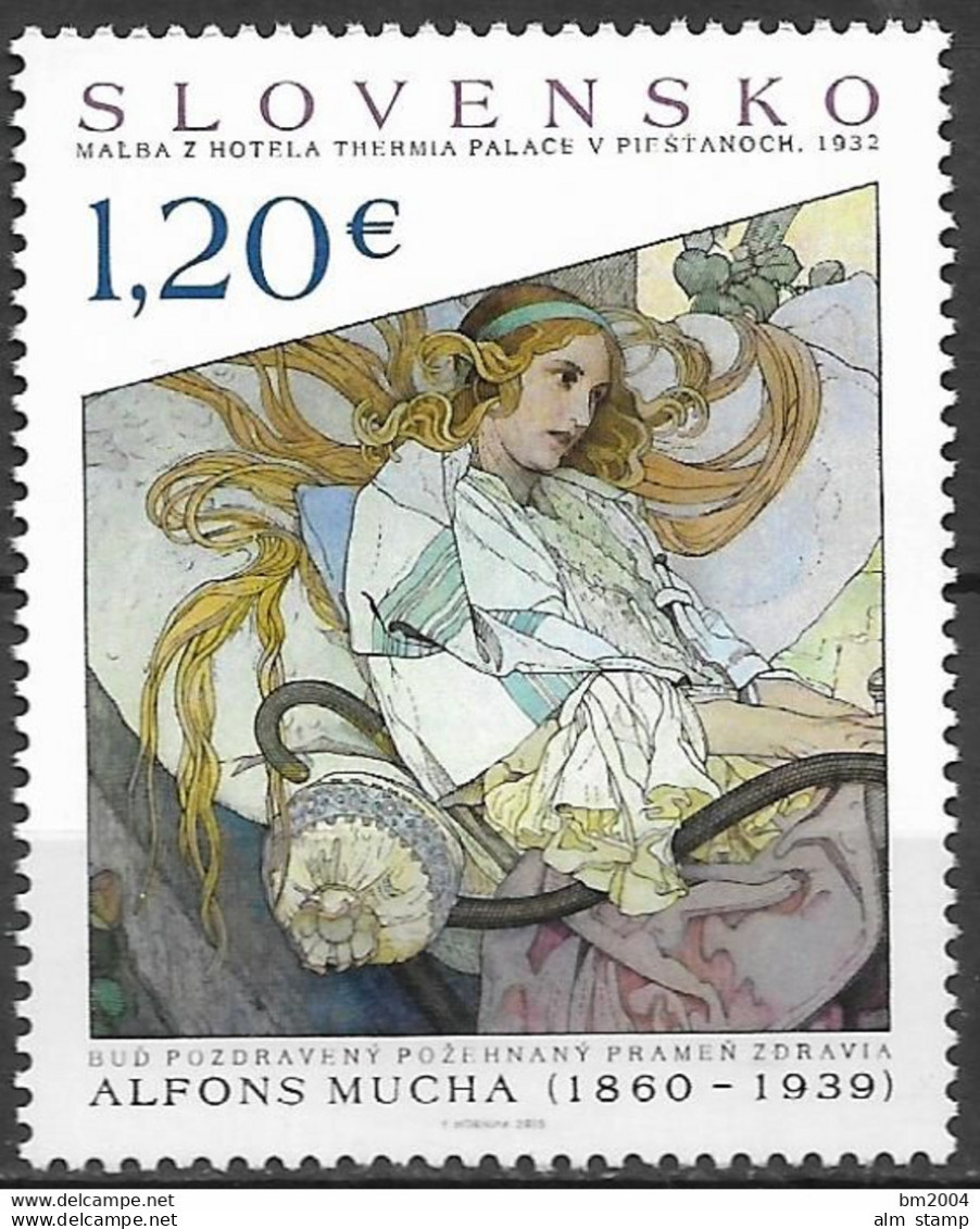 2015 Slowakei Mi. 778**MNH  Kunstwerke. - Nuovi