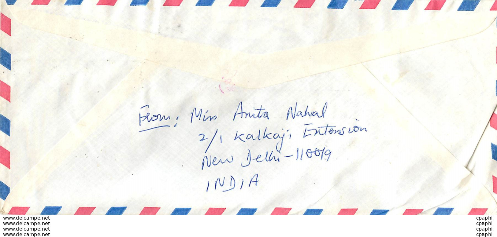 Lettre Cover Inde India University Iowa - Covers & Documents