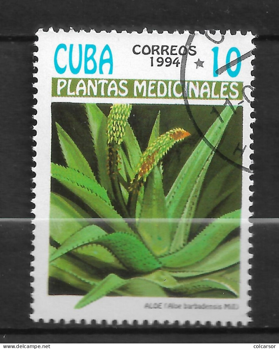 CUBA  N°  3358  " PLANTES MÉDICINALES " - Gebraucht