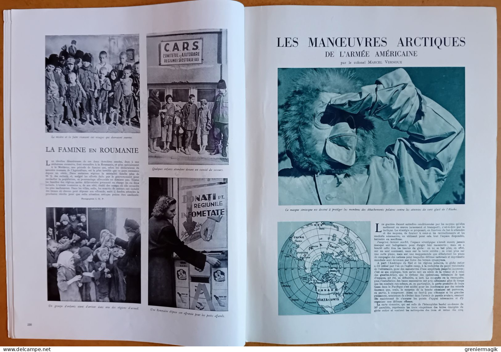 France Illustration N°75 08/03/1947 Indochine/Manoeuvres Arctiques De L'armée Américaine/Iran/Tziganes D'Europe/Roumanie - General Issues