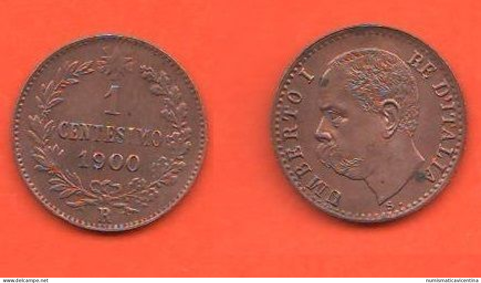 Italia 1 Centesimo 1900 Umberto I° One Cent  ∇21 Italie Italy - 1878-1900 : Umberto I
