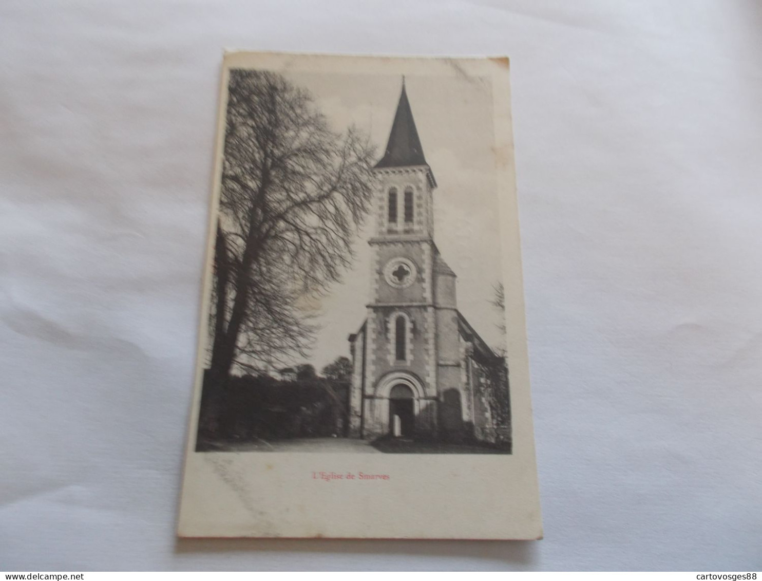 SMARVES ( 86 Vienne ) L EGLISE  VUE GENERALE  CPA PRECURSEUR - Smarves