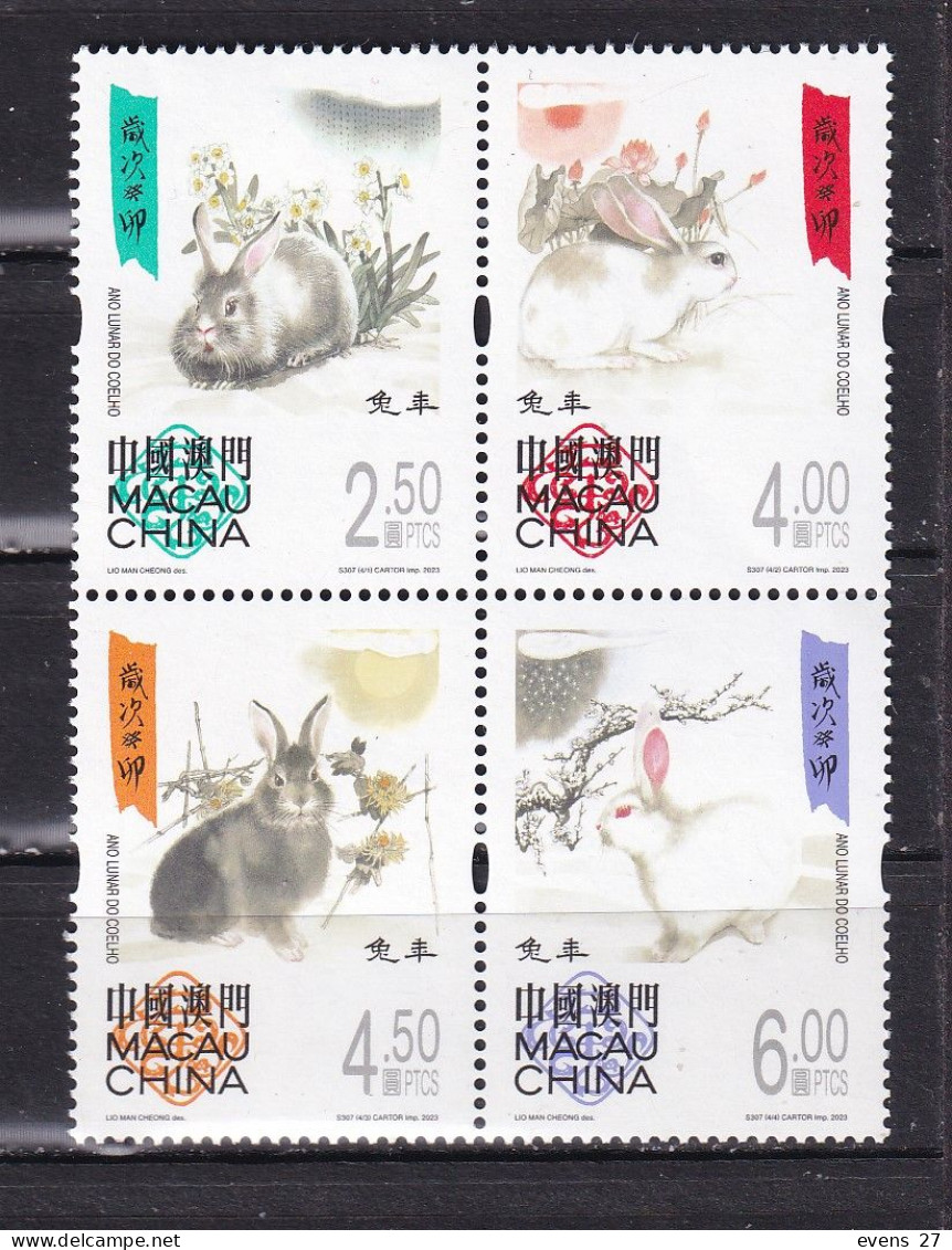 HONG KONG -2023-YEAR OF THE RABBIT SHEET-MNH - Ungebraucht