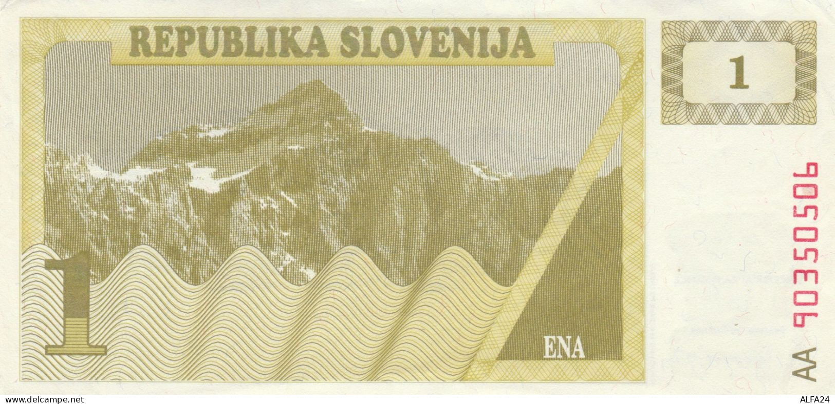 BANCONOTA SLOVENIA 1 UNC (MK747 - Slovénie