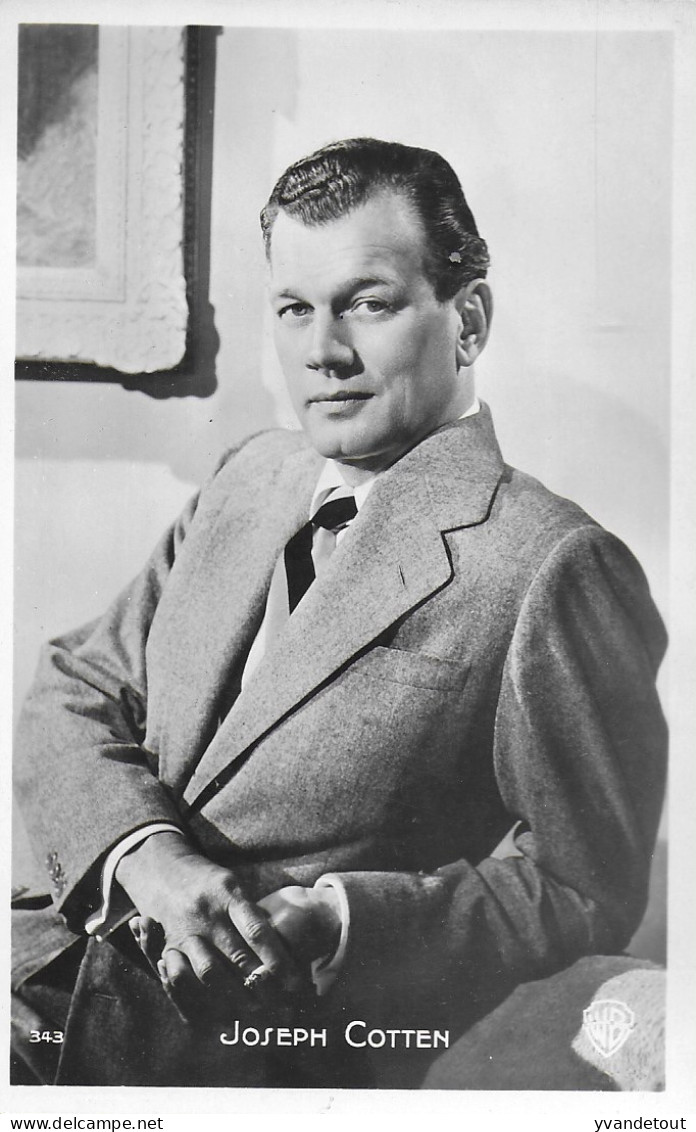 Cinéma. Photo Vintage Joseph Cotten - Other & Unclassified