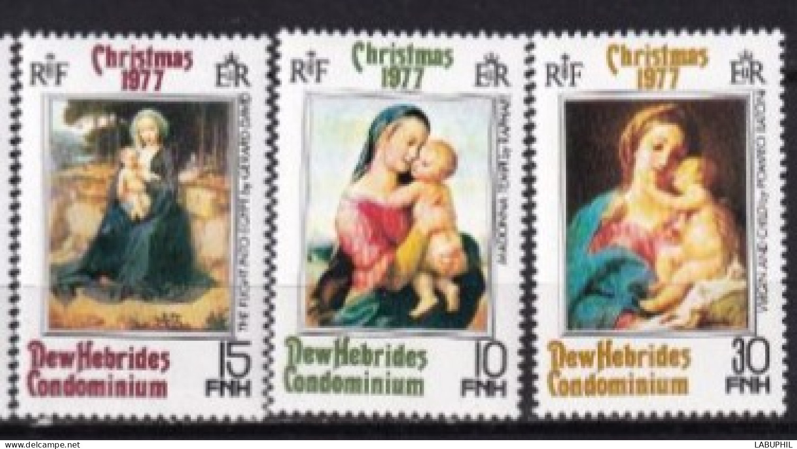 NOUVELLES HEBRIDES NEUFS  MNH ** Legende Anglaise  1977 - Neufs