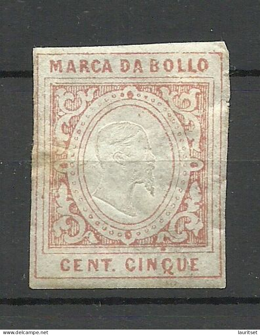 ITALIA ITALY 1863 Fiscaux Fiscal Tax Marca Da Bollo Dimension (*) Steuermarke King König Victor Emmanuel II - Revenue Stamps