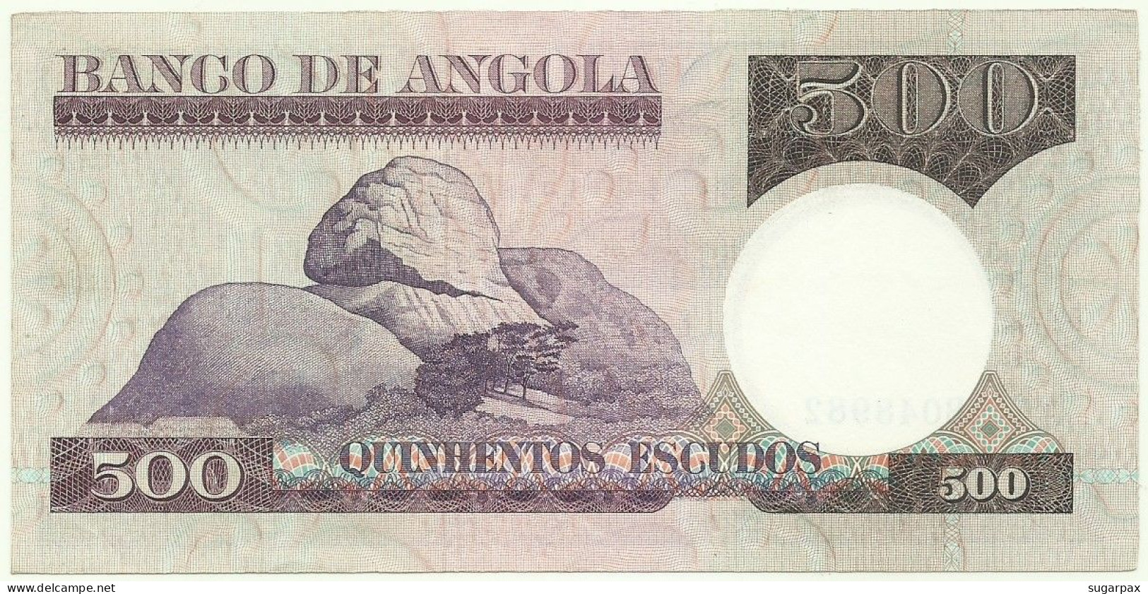 Angola - 500 Escudos - 10.6.1973 - Pick: 107 - Serie BO - Luiz De Camões - PORTUGAL - Angola