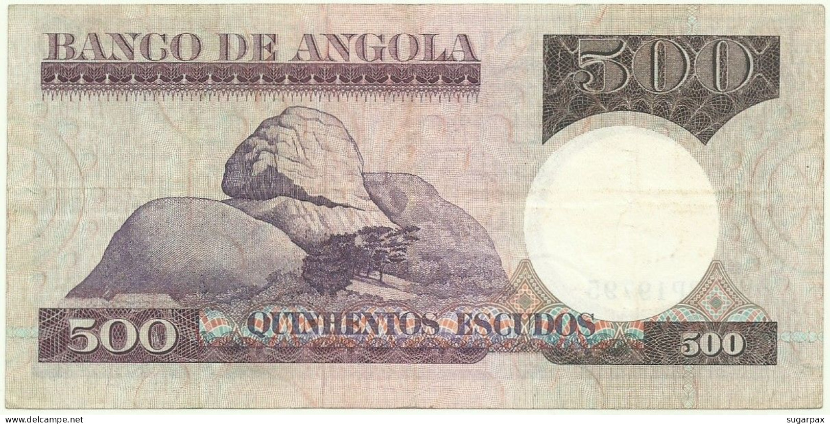 Angola - 500 Escudos - 10.6.1973 - Pick: 107 - Serie BP - Luiz De Camões - PORTUGAL - Angola