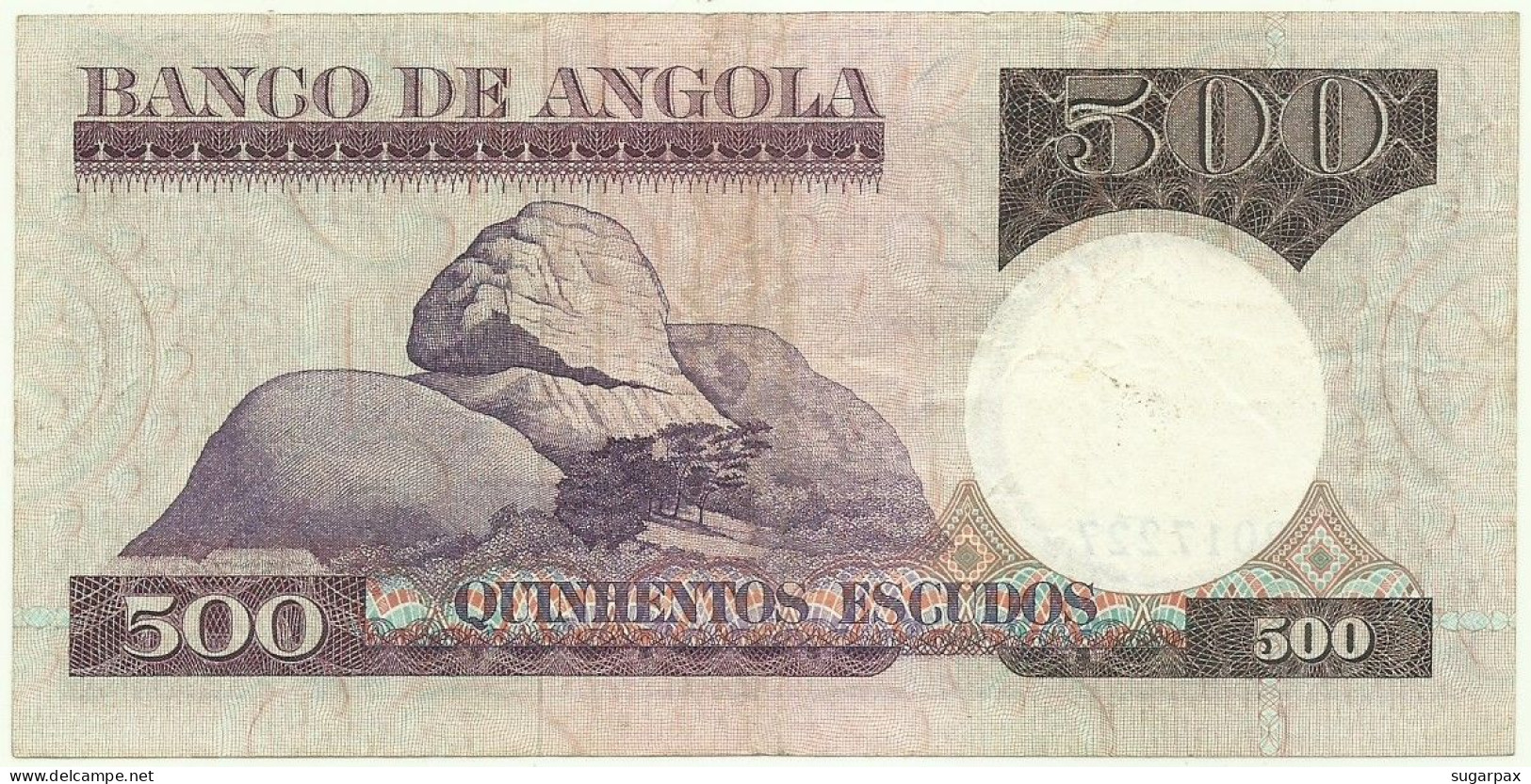 Angola - 500 Escudos - 10.6.1973 - Pick: 107 - Serie BQ - Luiz De Camões - PORTUGAL - Angola
