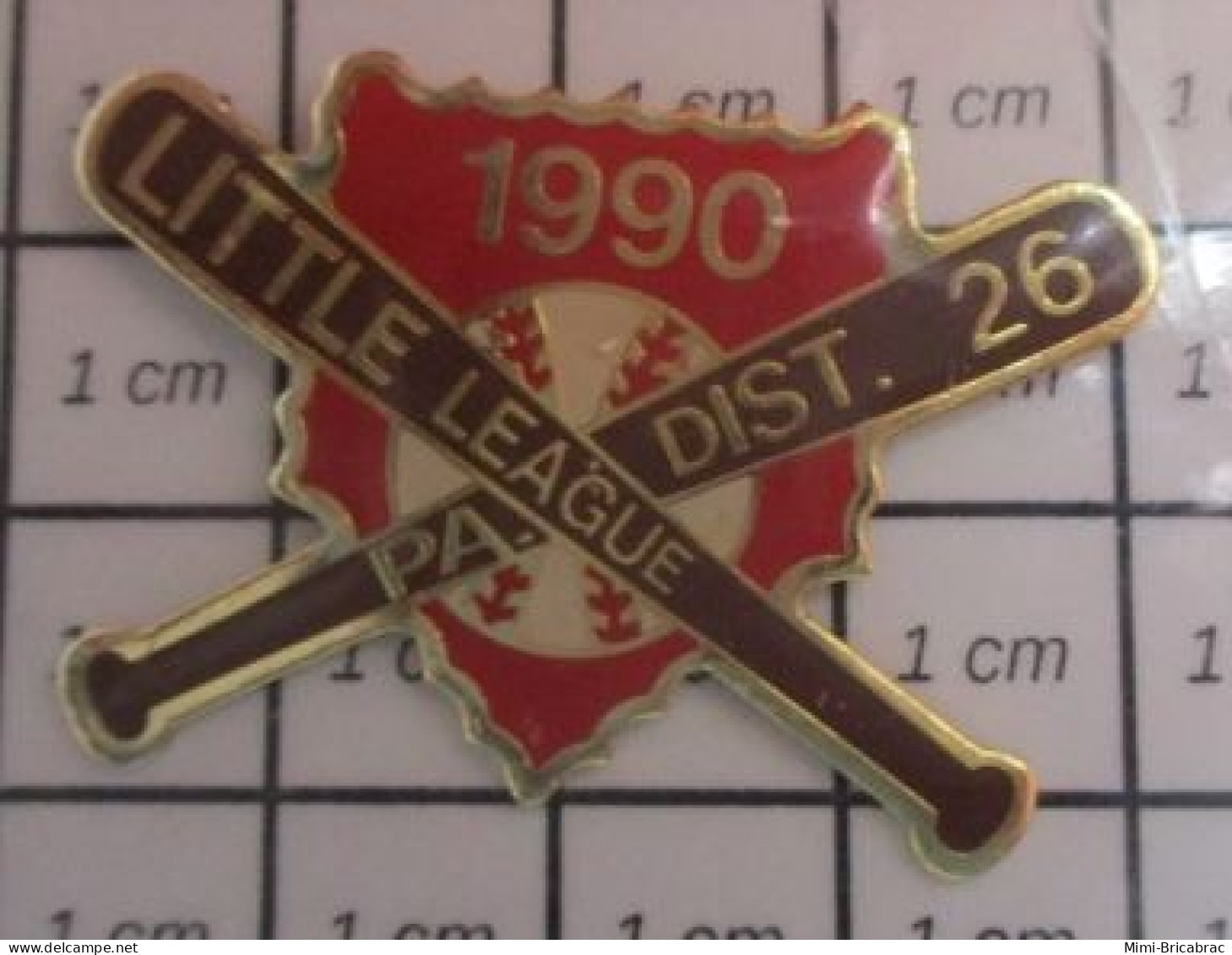 615E Pin's Pins / Beau Et Rare / THEME : SPORTS / BASEBALL LITTLE LEAGUE 1990 PA DIST 26 - Baseball