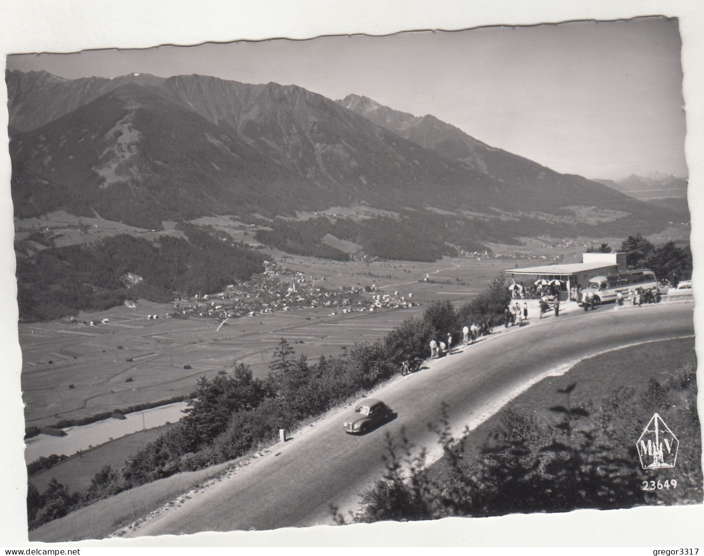 E3258) Rasthaus Am ZIRLERBERG Gegen Inzing - Oberinntal - Tirol - ZIRL - BUS AUTO - S/w - Alt ! - Zirl