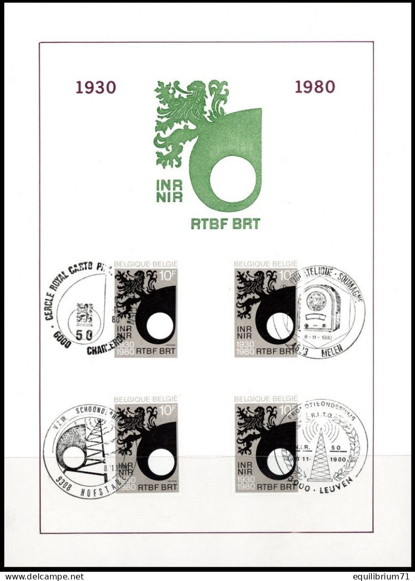 CS/HK - INR / NIR - RTBF / BRT - 1930-1980 - Documents Commémoratifs