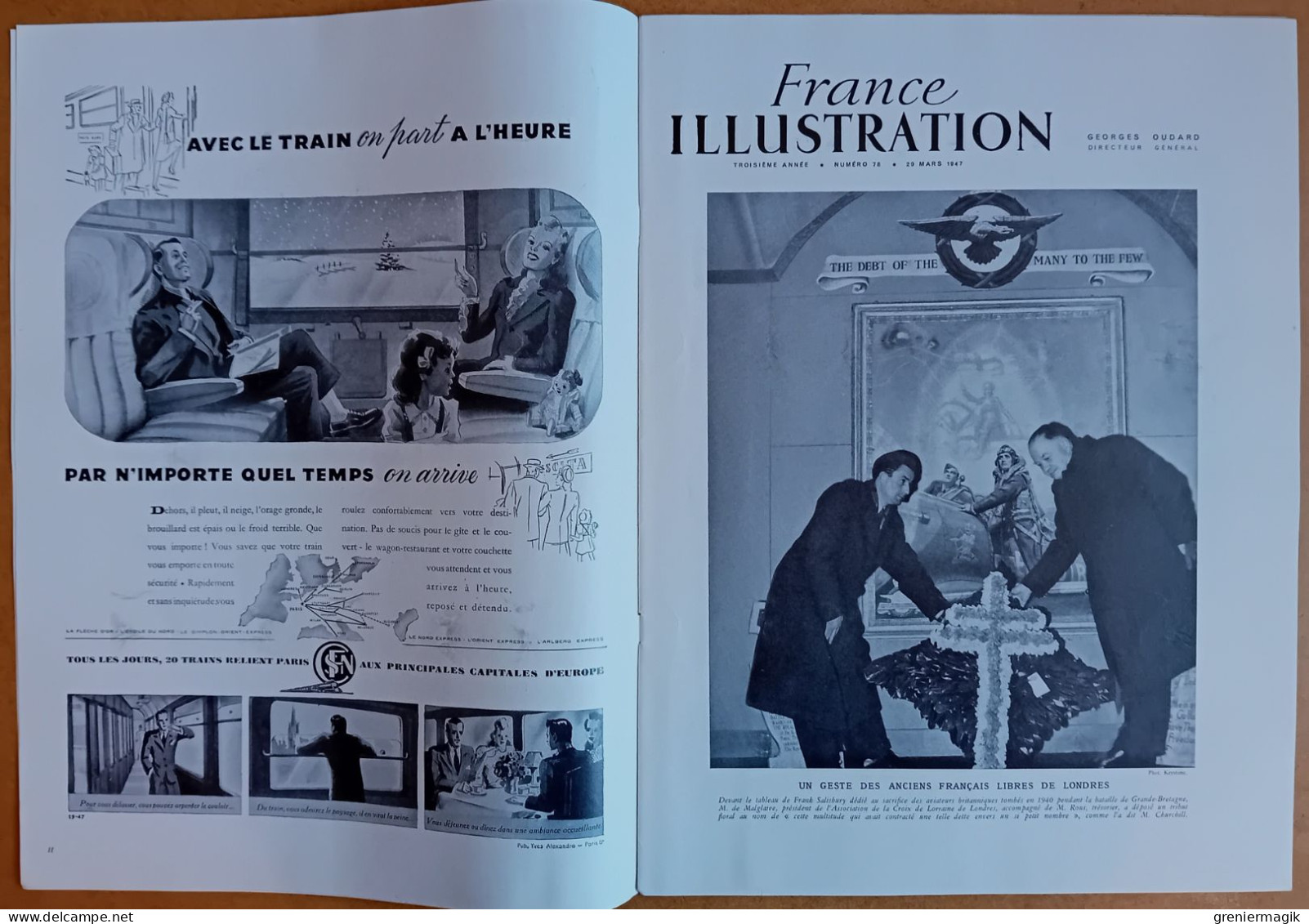 France Illustration N°78 29/03/1947 Indochine Saïgon/Exposition Collection De Sa Majesté Londres/Autriche/Auriol à Revel - General Issues