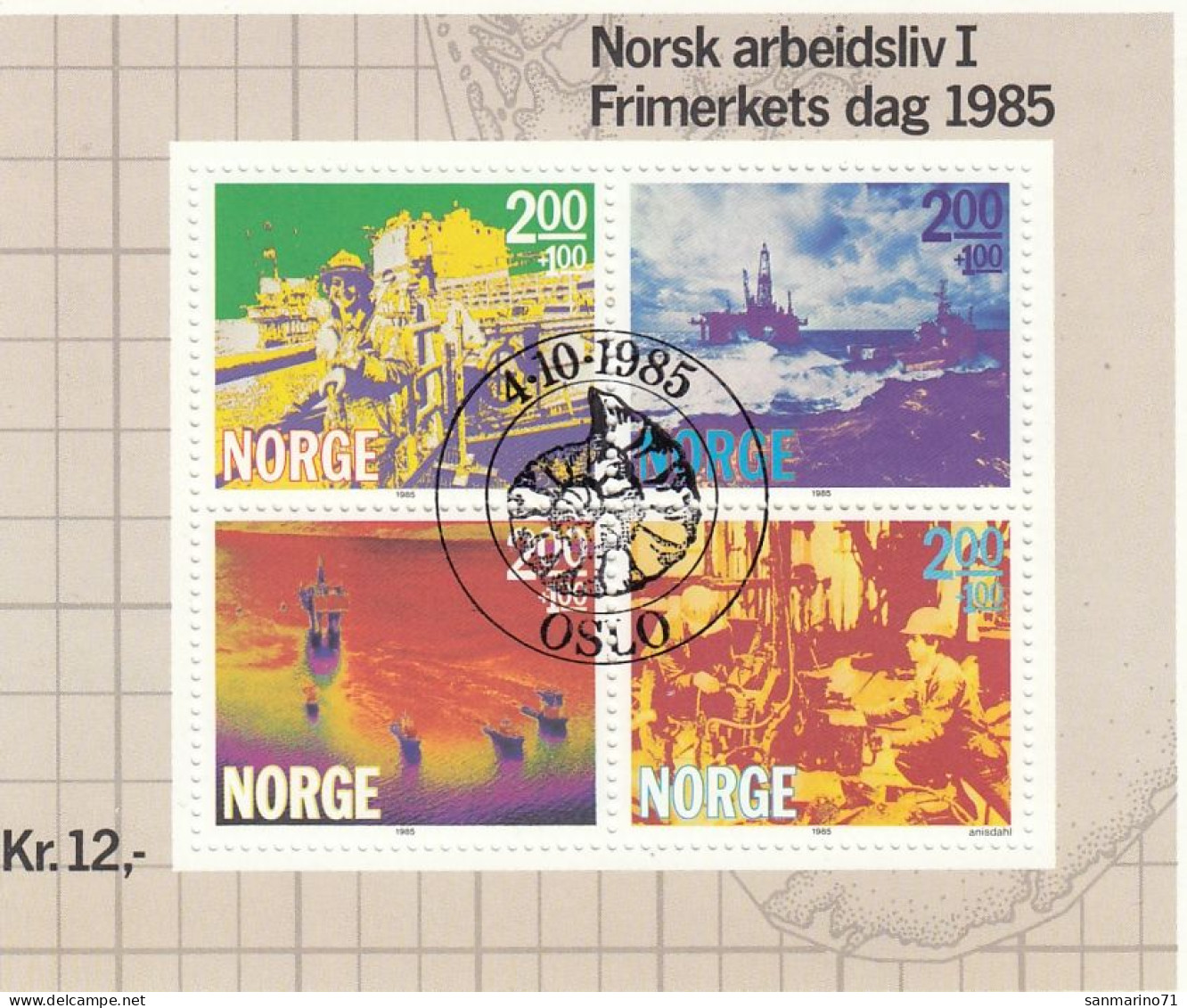 NORWAY Block 5,used - Blocks & Kleinbögen