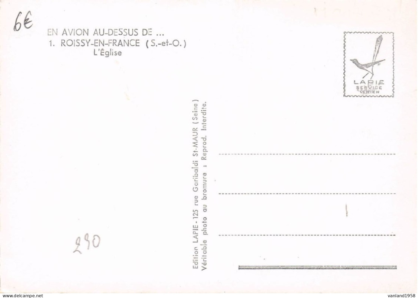 Carte Semie Moderne GRAND Format De ROISSY En FRANCE - Roissy En France