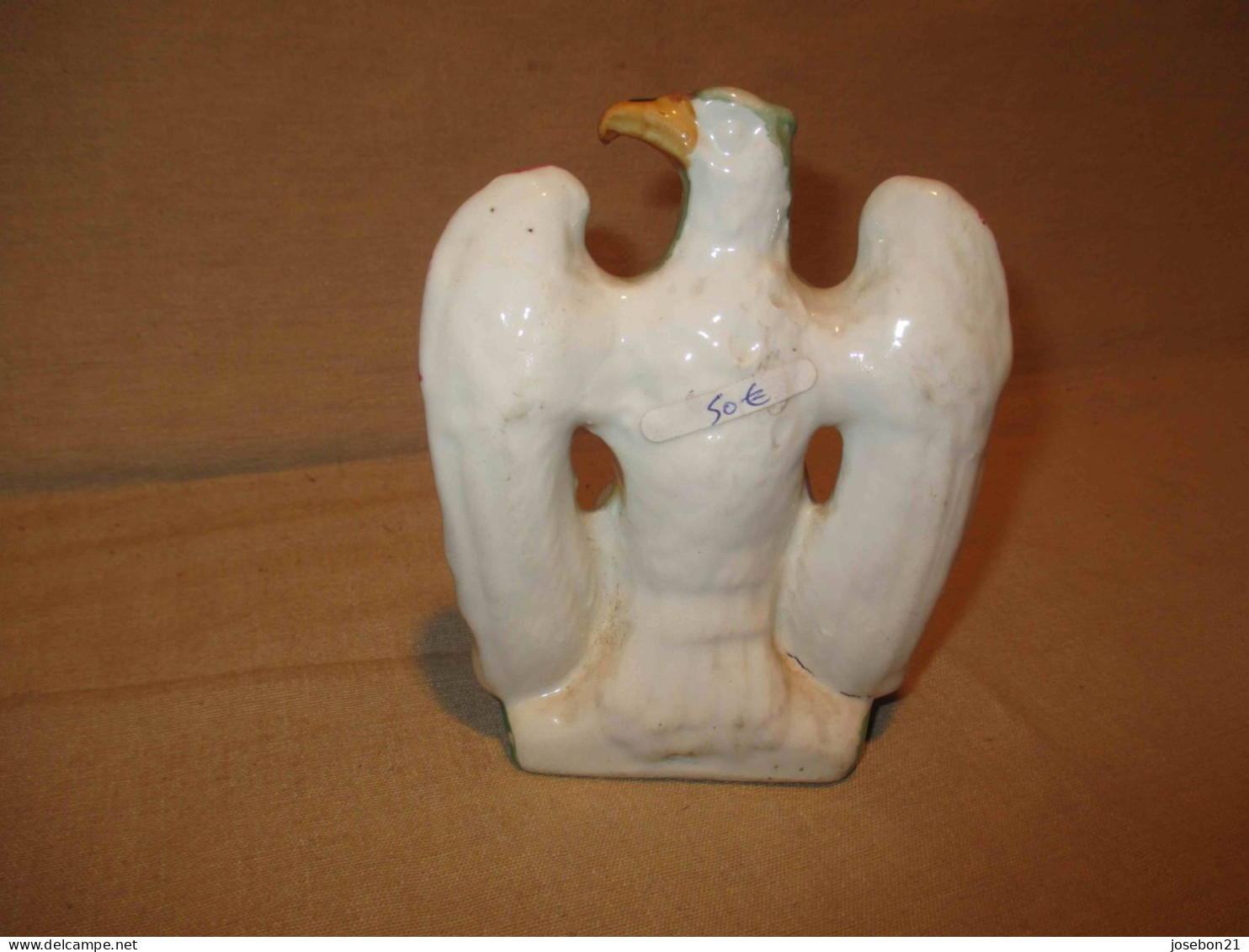 Ancien Encrier En Porcelaine De Vieux Paris Aigle XIX ème - Andere & Zonder Classificatie