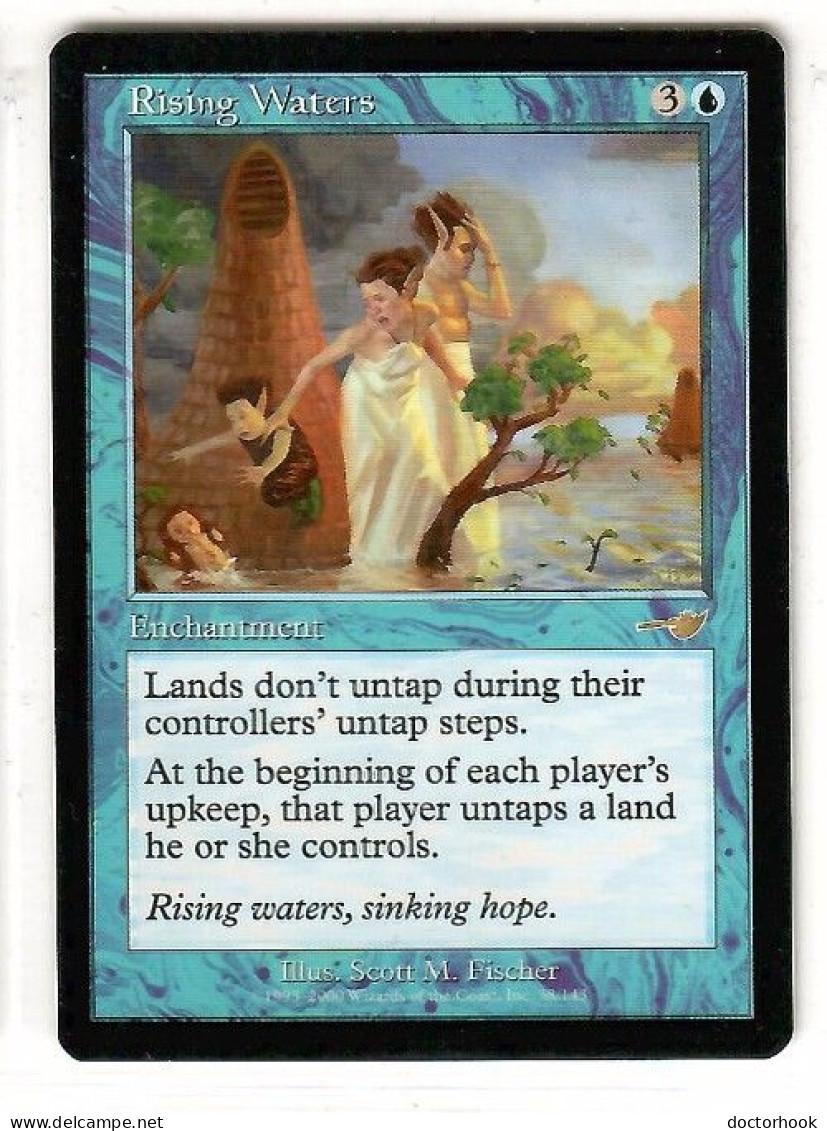 MAGIC The GATHERING  "RISING WATERS"---NEMESIS (MTG--159-2) - Carte Azzurre