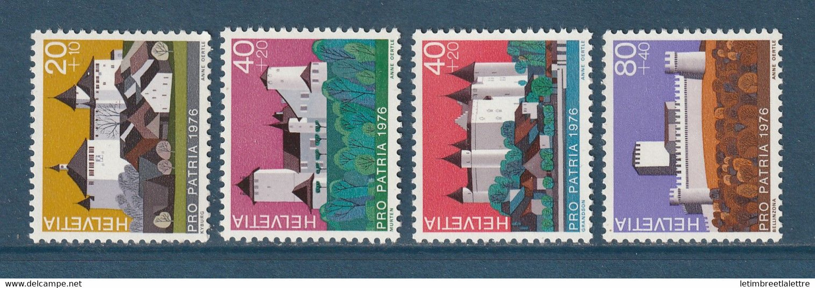 Suisse - YT N° 1005 à 1008 ** - Neuf Sans Charnière - 1976 - Unused Stamps