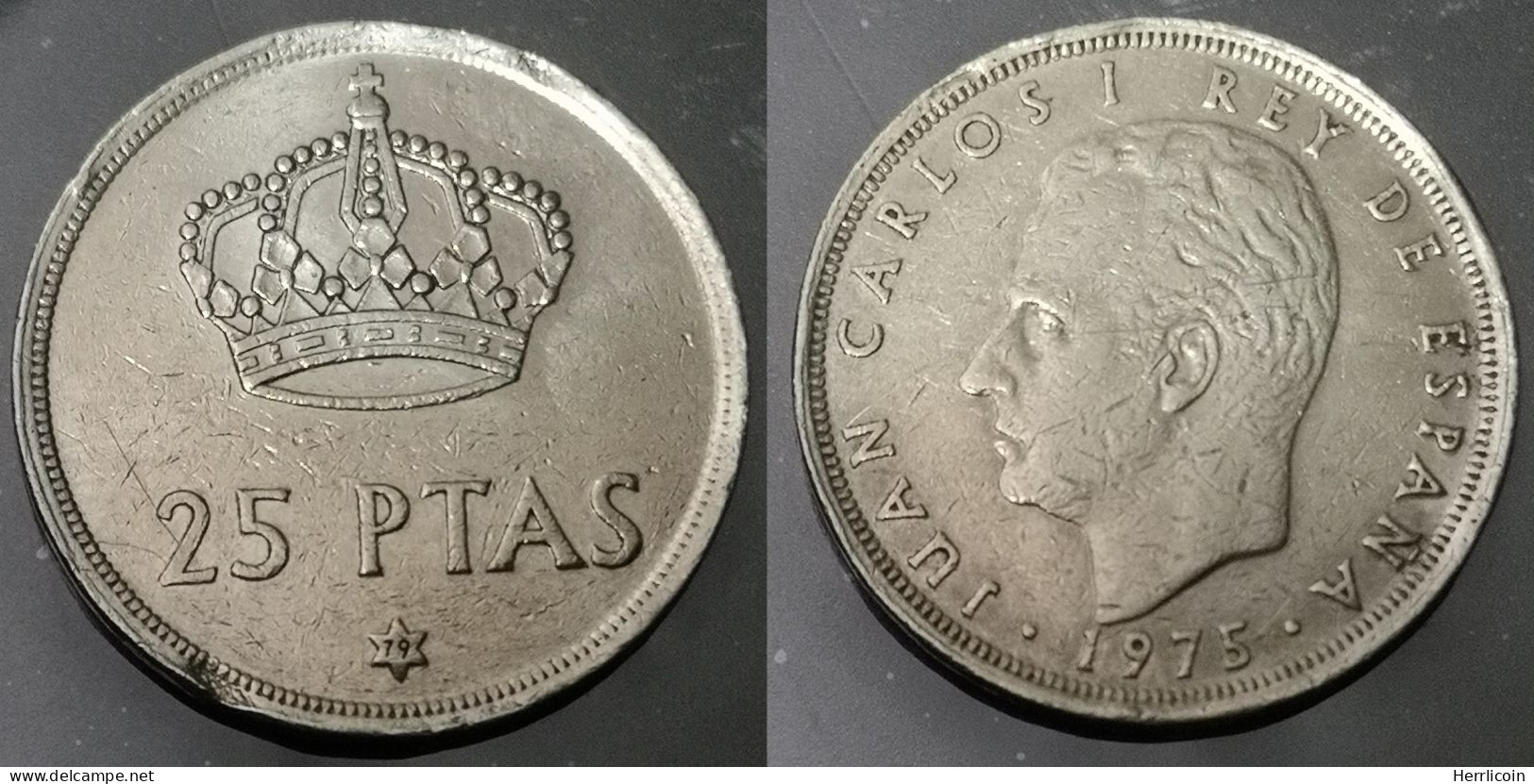 Monnaie Espagne - 1979 - 25 Pesetas Juan Carlos I étoile - 25 Pesetas