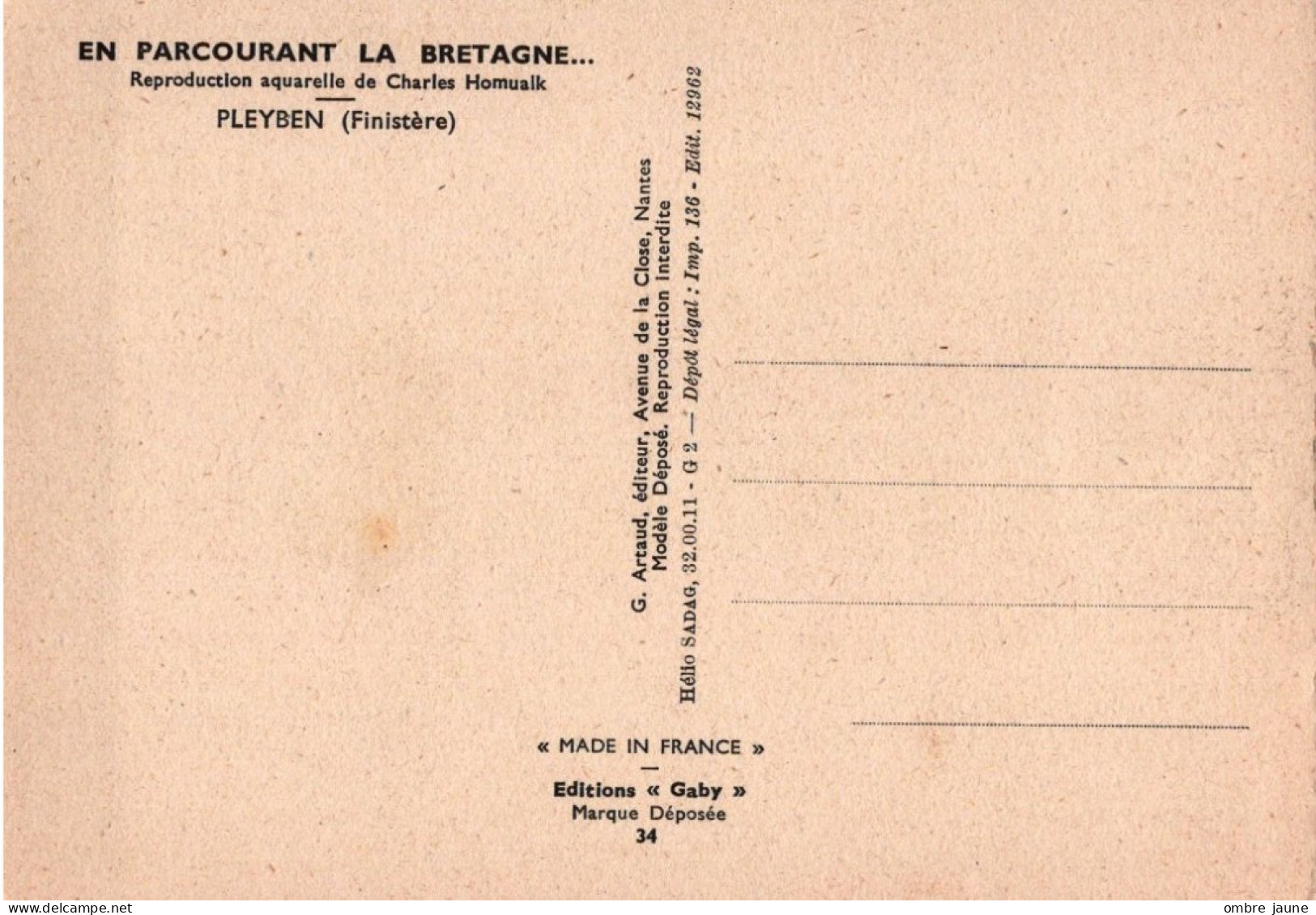 TI - Lot de 31 cartes - différentes folkore BRETAGNE  - beau lot varié