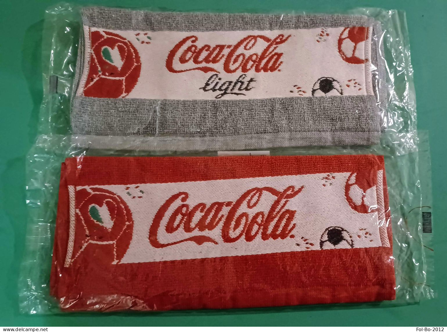 Coca-cola Lotto 2 Asciugamani  In Blister Mai Usati - Towels