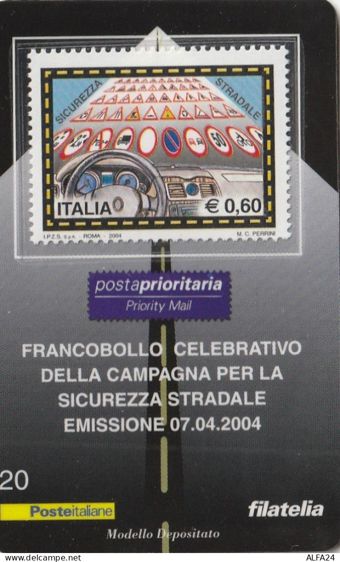 TESSERA FILATELICA VALORE 0,6 EURO SICUREZZA STRADALE (TF1051 - Philatelic Cards