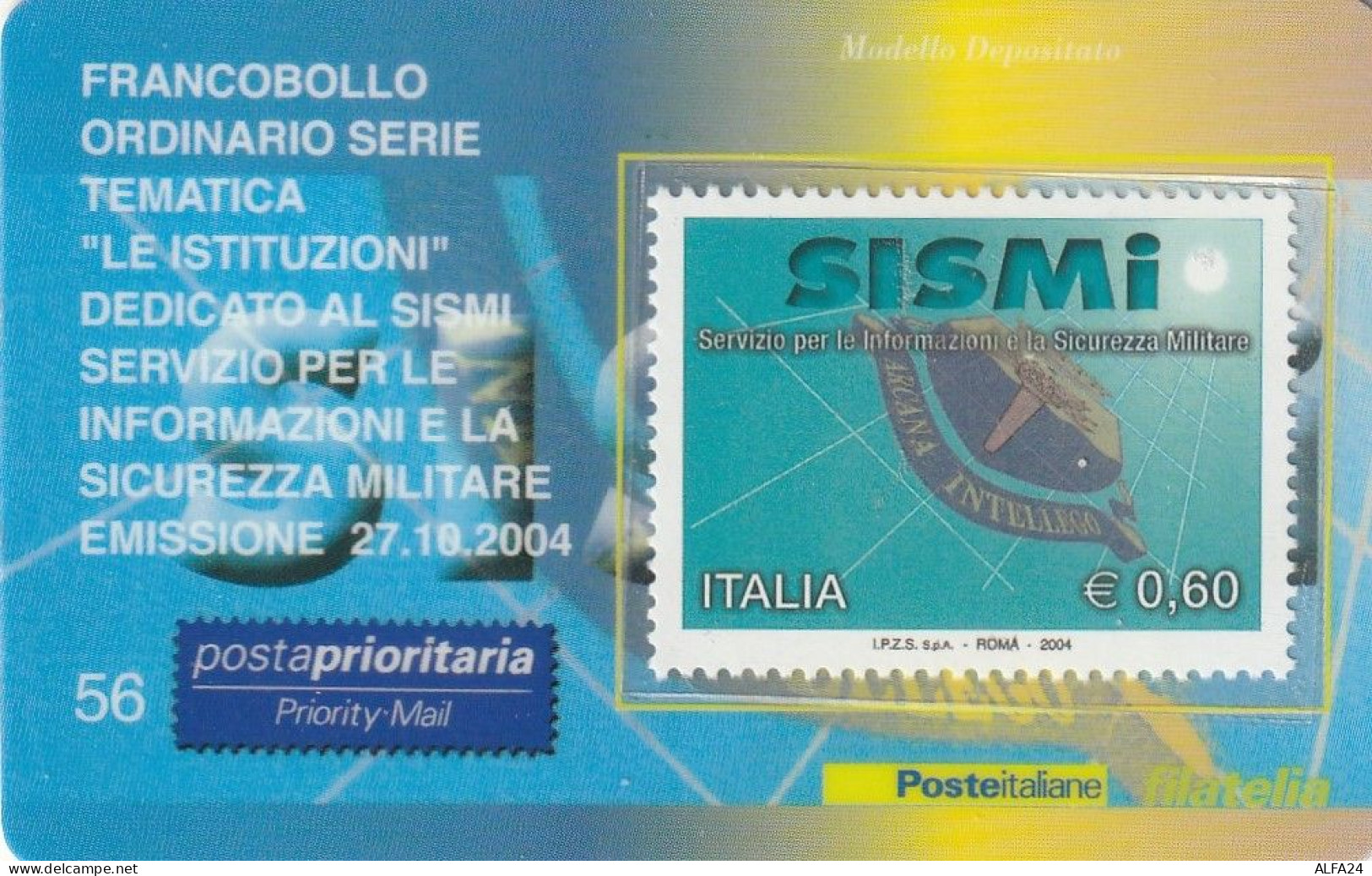 TESSERA FILATELICA VALORE 0,6 EURO SISMI (TF1048 - Philatelic Cards