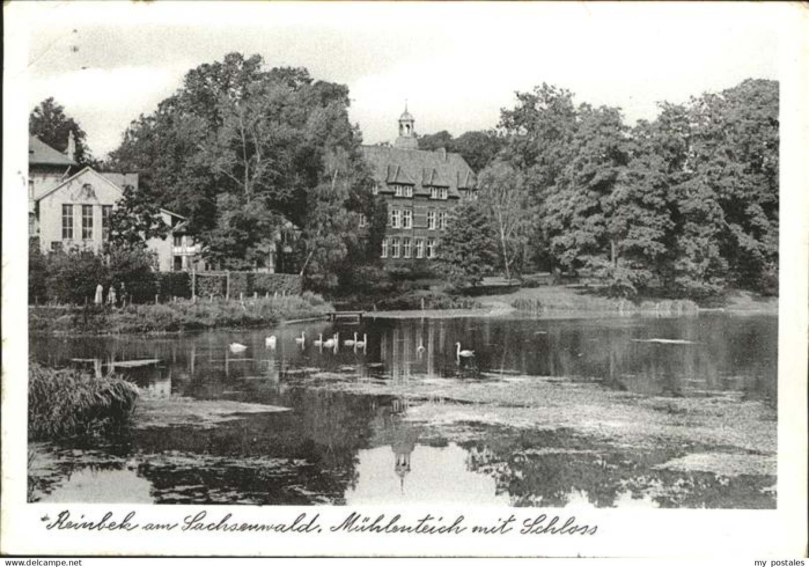 41290806 Reinbek Sachsenwald Muehlenteich Mit Schlos Reinbek - Reinbek