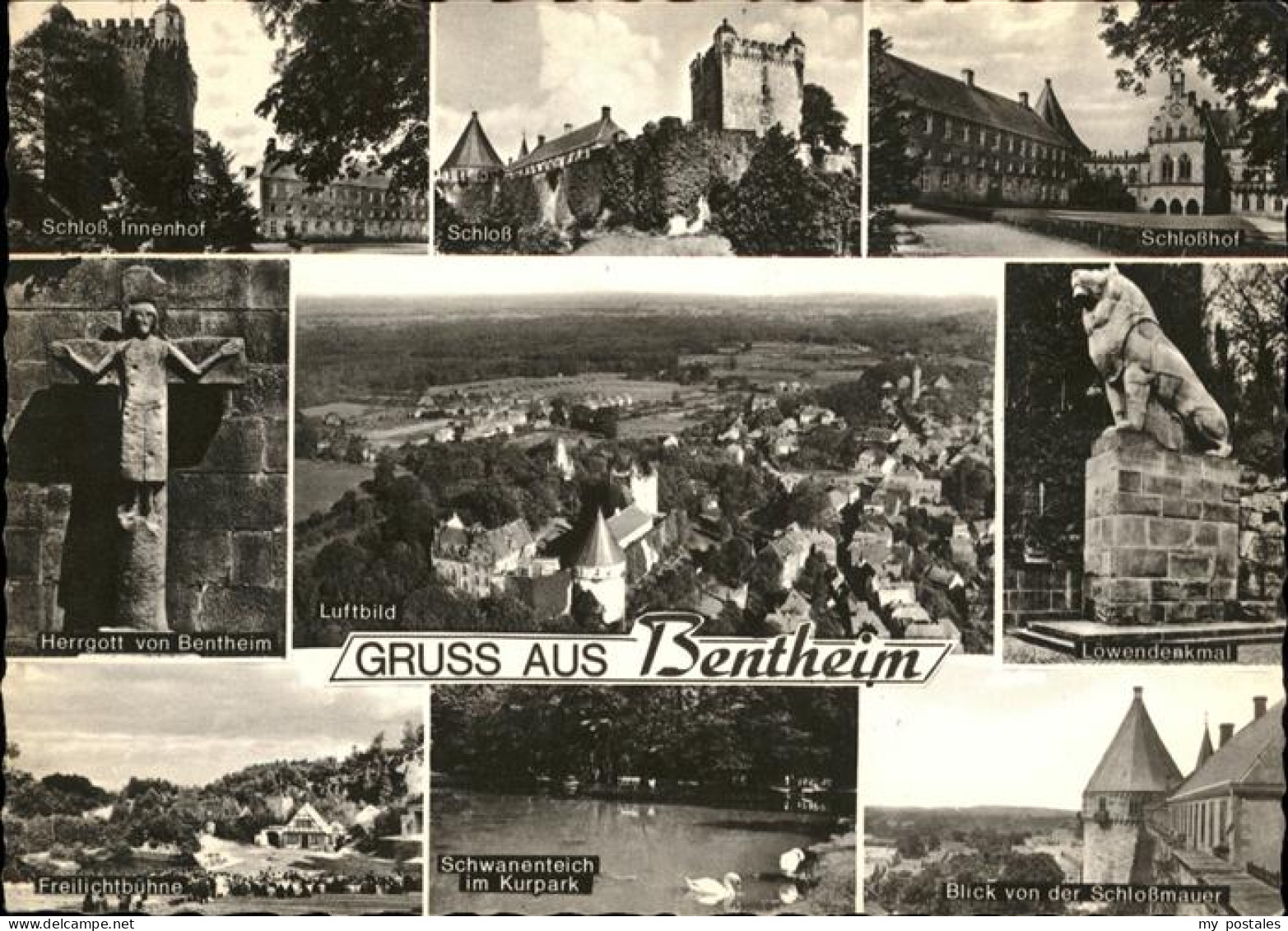 41287400 Bad Bentheim Herrgott Loewendenkmal Schlossmauer Schloss Bad Bentheim - Bad Bentheim