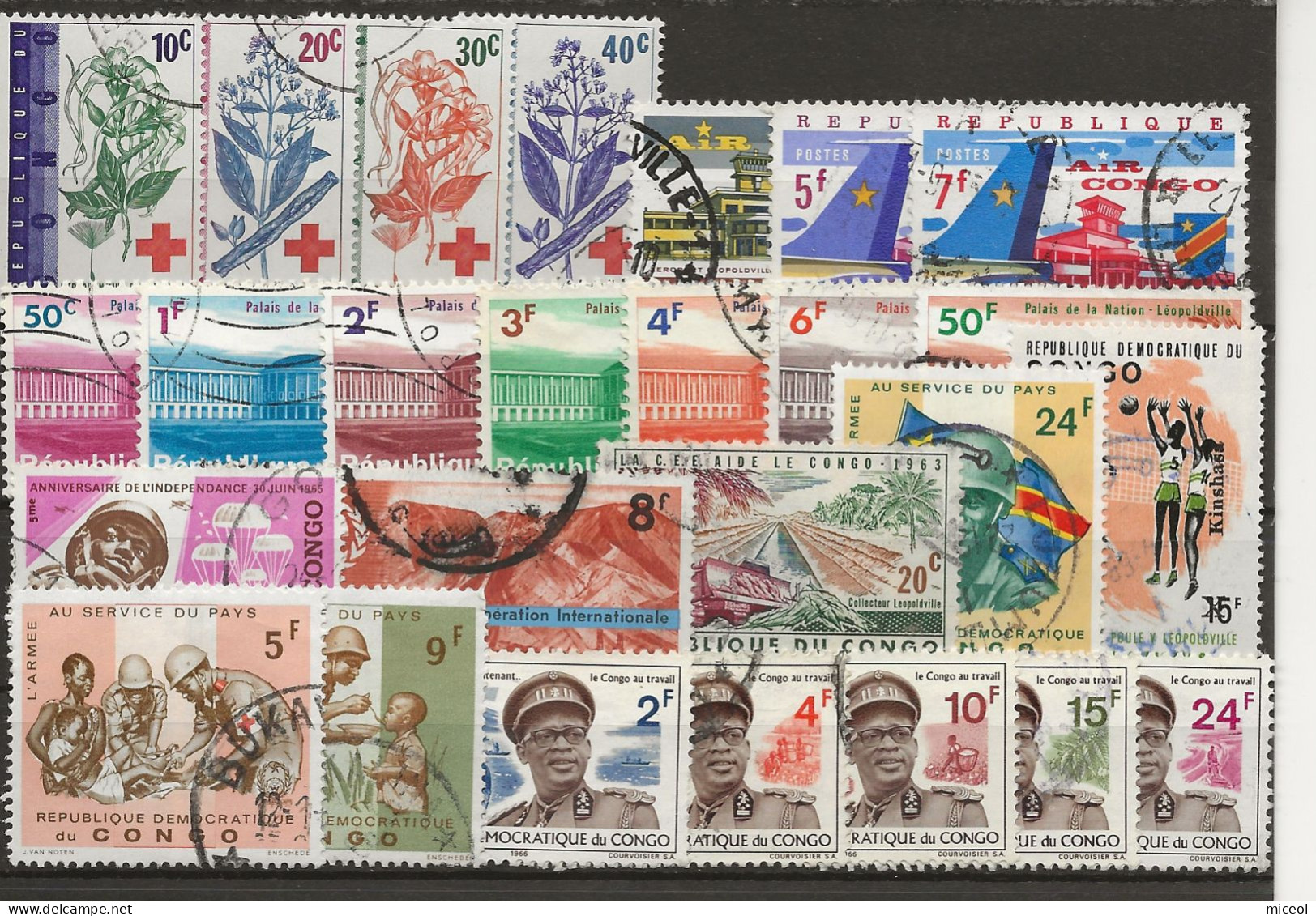 Congo - LOT DE TIMBRES - 1960-1965 - Gebraucht