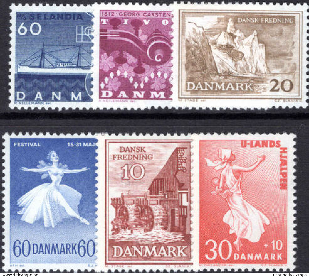 Denmark 1962 Commemorative Year Set Unmounted Mint. - Ungebraucht