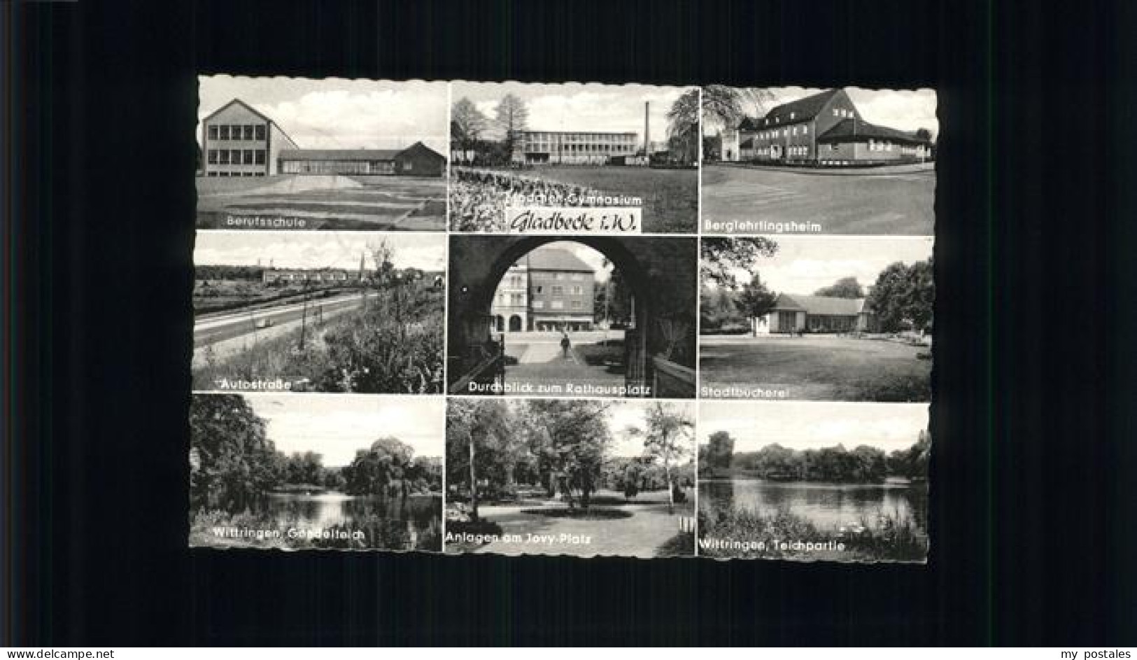 41283094 Gladbeck Berufsschule Gymnasium Berglehrlingsheim Stadtbuecherei Rathau - Gladbeck