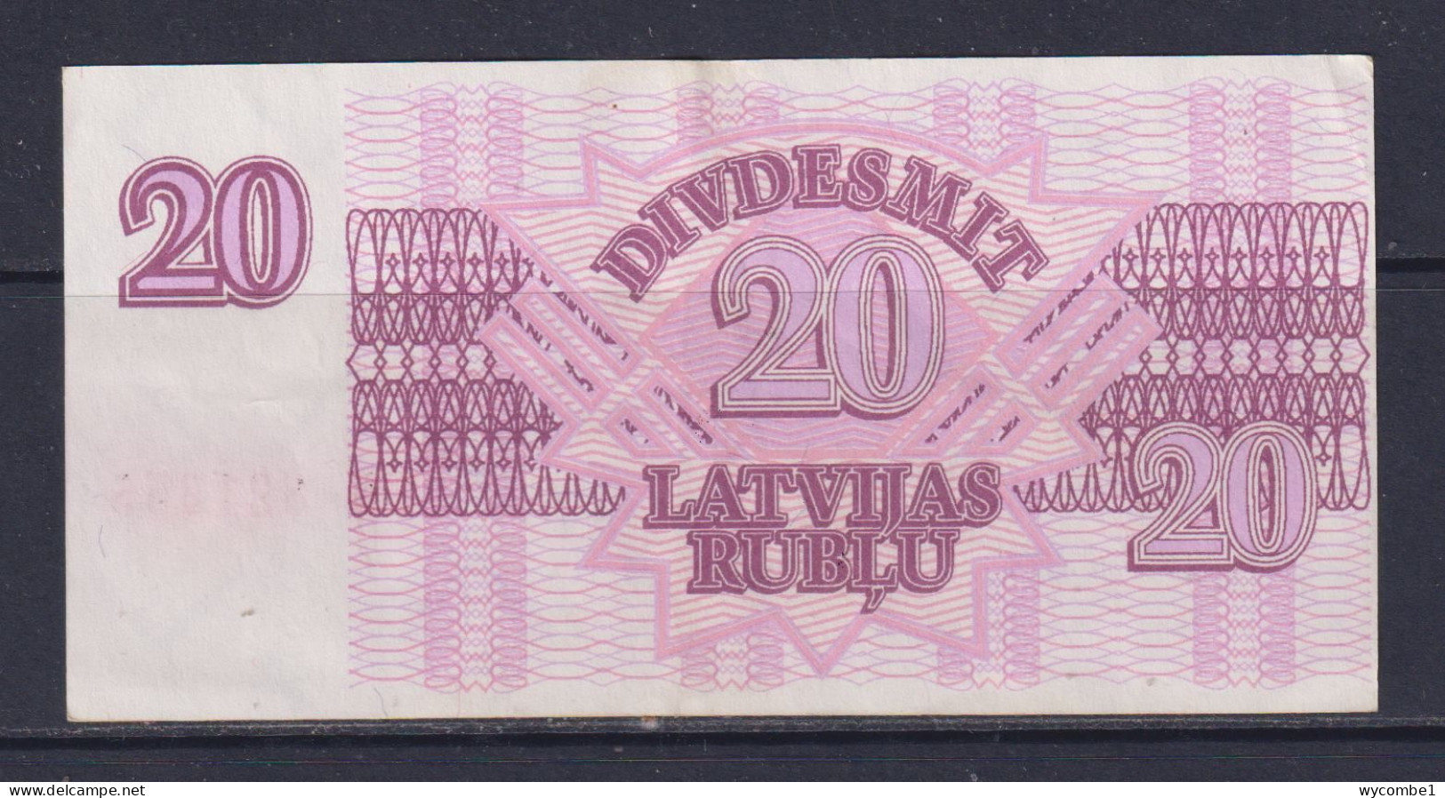 LATVIA - 1992 20 Rublis AUNC/XF Banknote - Lettonie