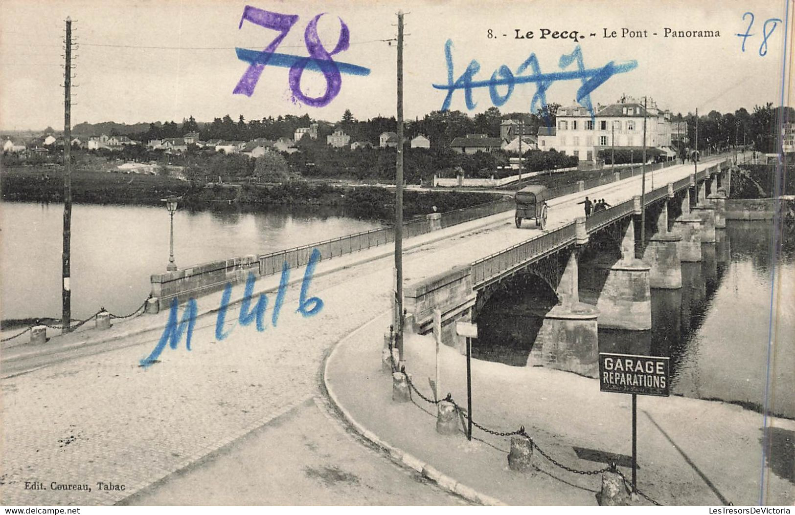 FRANCE - Le Pecq - Le Pont - Panorama - Carte Postale Ancienne - Le Pecq