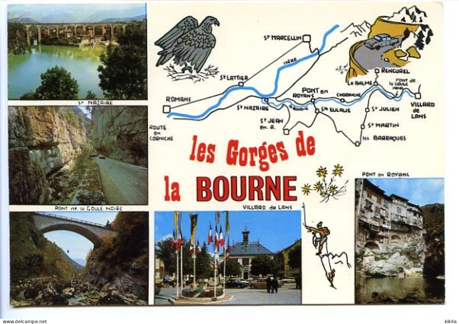 CPSM   10.5 X 15  Isère  Les Gorges De La Bourne   Route De Ponte En Royans à Villard De Lans - Vercors