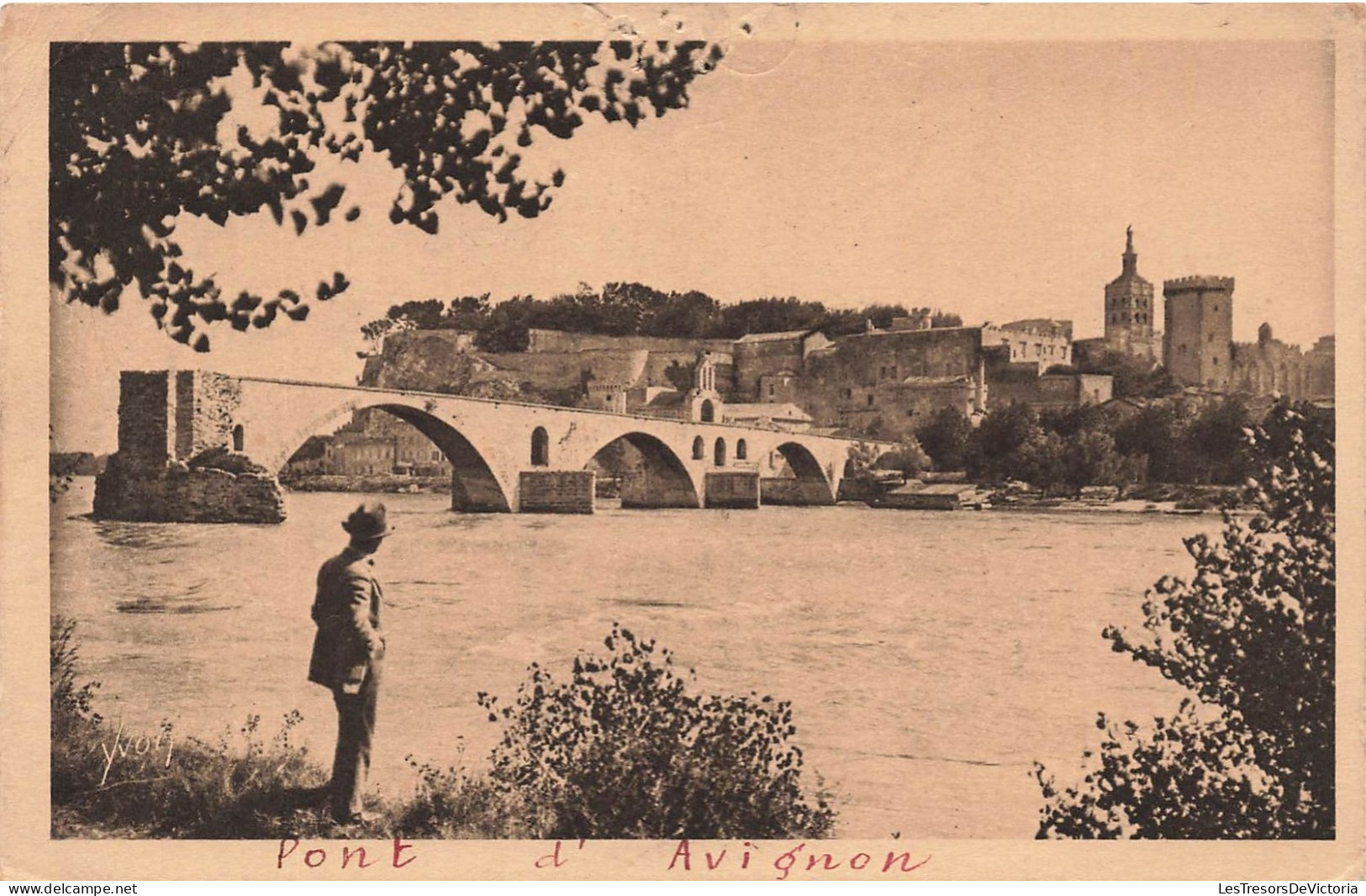 FRANCE - Avignon - Vue Sur Le Pont De Saint Bénézet Et Le Rhône - Carte Postale Ancienne - Avignon (Palais & Pont)