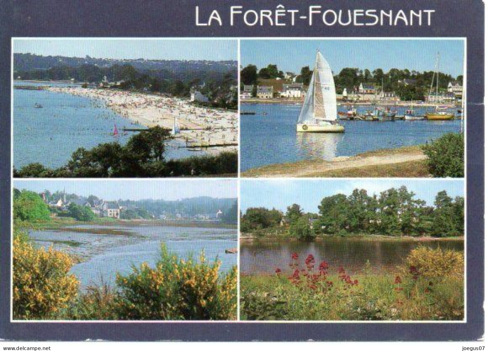 29 LA FORET-FOUESNANT - La Plage De Kerleven, Le Port Et L'anse De La Foret - La Forêt-Fouesnant