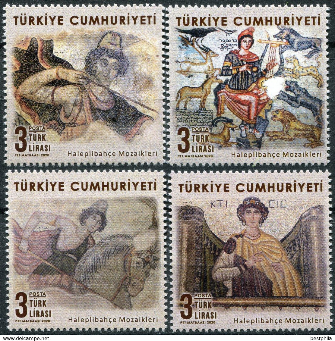 Turkey, Türkei - 2020 - Haleplibahçe Mosaics ** MNH - Ongebruikt