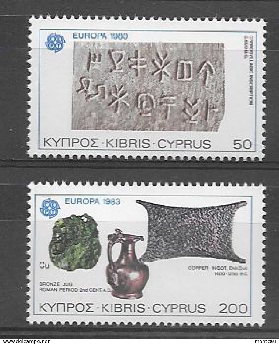 Cyprus 1983.  Europa Mi 582-83  (**) - 1983