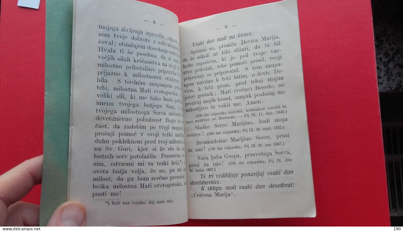 Sestavil A.Č.Devetdnevnica K Casti Milostne Matere Bozje Na Sveti Gori Pri Gorici.Zalozil Tretji Red - Langues Slaves