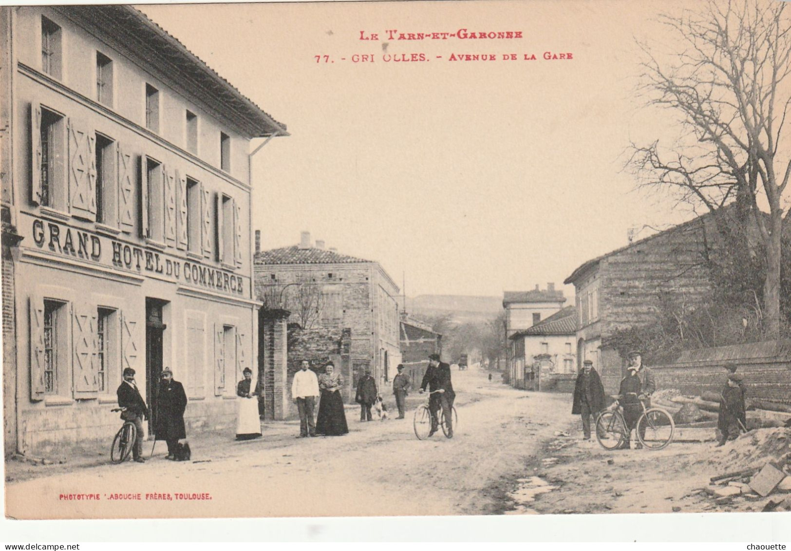 Grisolles...avenue De La Gare  Edit  Labouche  No.77 - Grisolles