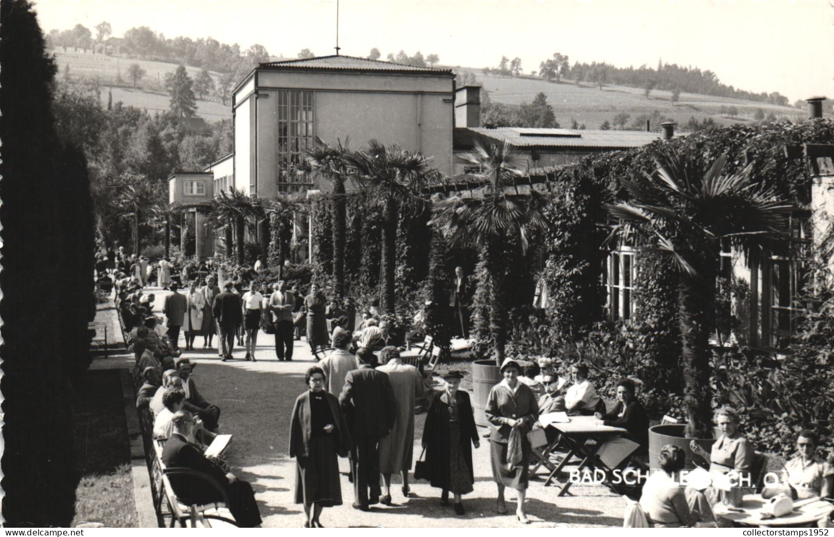 BAD SCHALLERBACH, ARCHITECTURE, PARK, TERRACE, AUSTRIA, POSTCARD - Bad Schallerbach