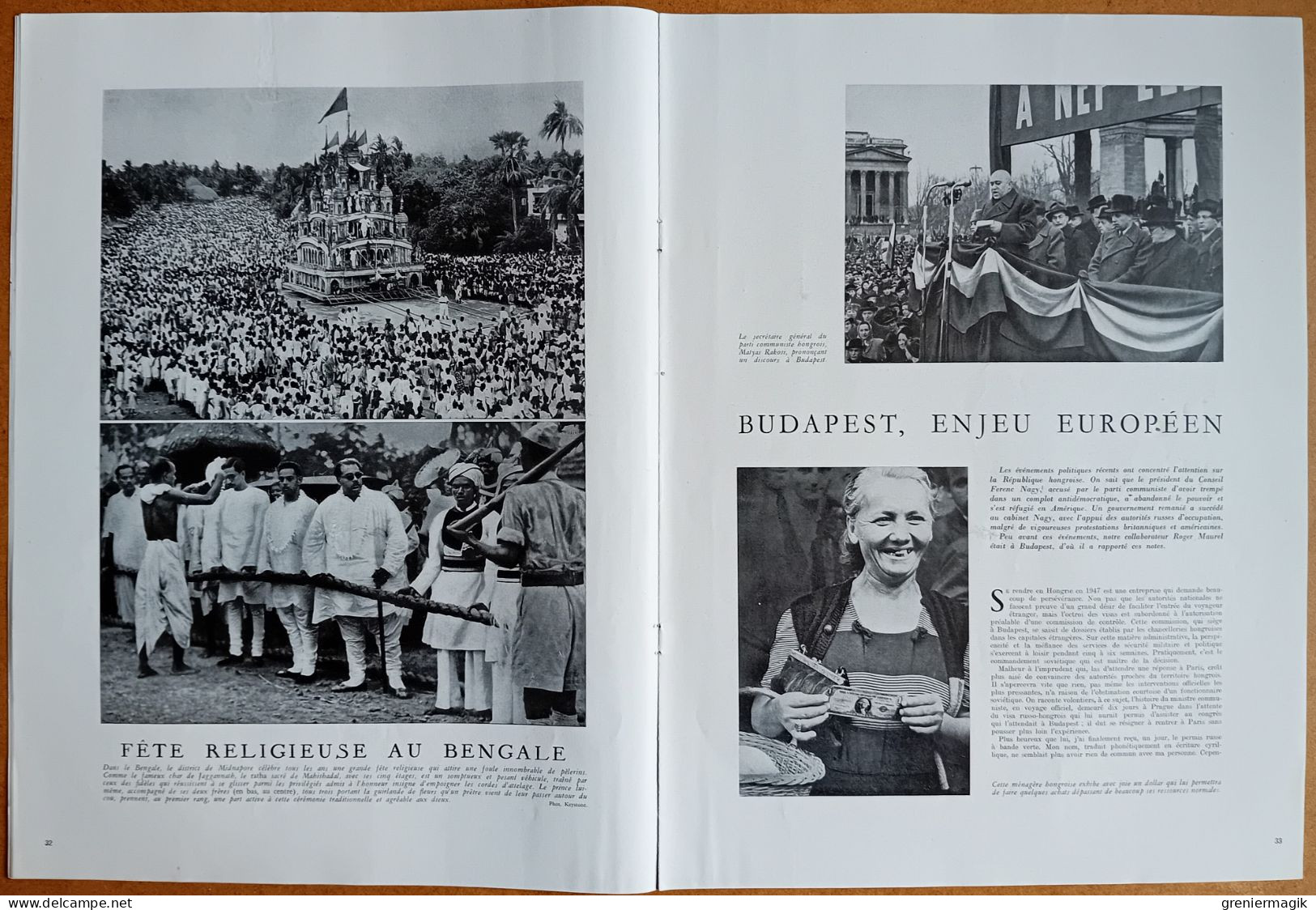 France Illustration N°93 12/07/1947 Hongrie Budapest/Ambassade Des Etats-Unis à Paris/Coëtquidan/Exposition Malfray - General Issues