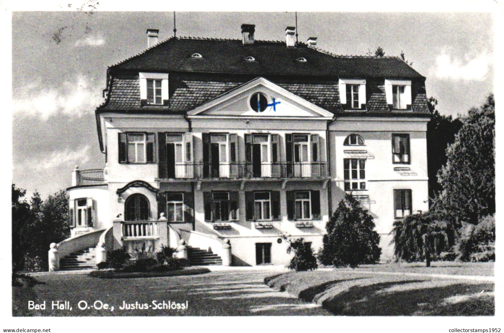 BAD HALL, JUSTUS-SCHLOSSL, RESORT, ARCHITECTURE, PARK, AUSTRIA, POSTCARD - Bad Hall