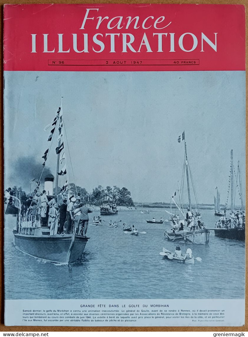 France Illustration N°96 02/08/1947 Circuit Breton/Guerre En Indonésie/En URSS/Antarctique/Birmanie/Balkans Liliu Maniu - Allgemeine Literatur