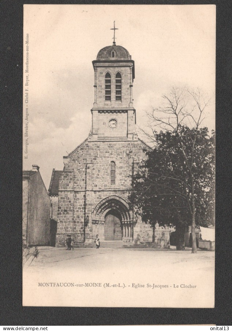 MONTFAUCON SUR MOINE EGLISE ST JACQUES LE CLOCHER    D3233 - Montfaucon