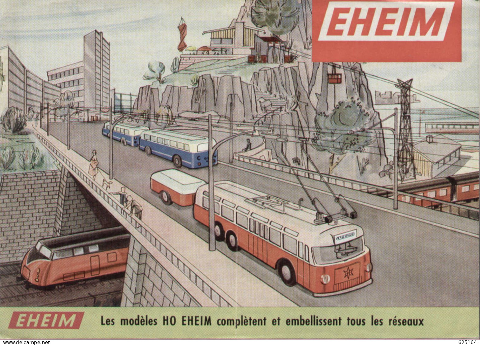 Catalogue EHEIM 1964/65 HO TROLLEY-BUS - Téléférique -  Französisch Ausgabe - French