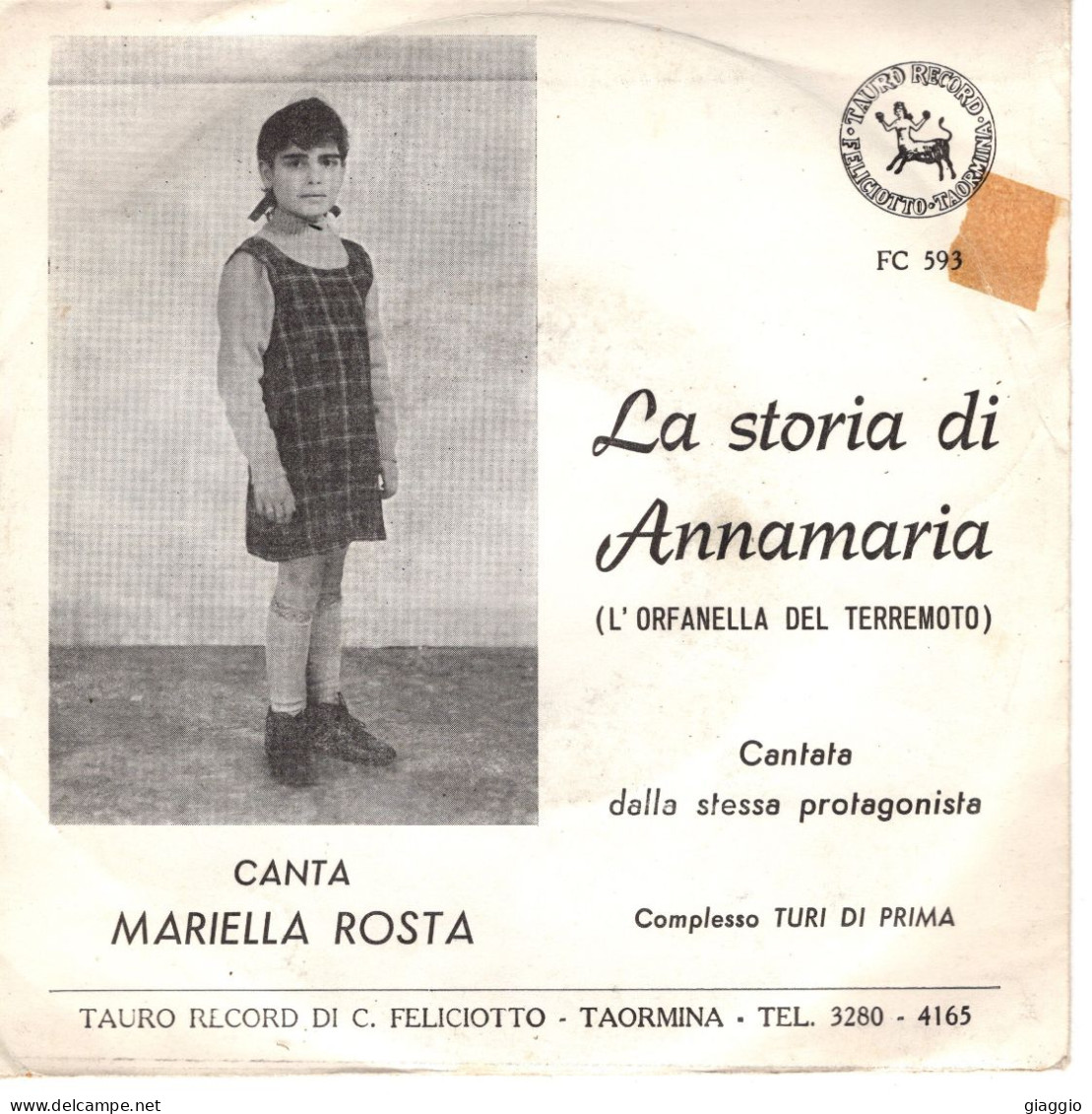 °°° 562) 45 GIRI - MARIELLA ROSTA - LA STORIA DI ANNAMARIA L'ORFANELLA DEL TERREMOTO °°° - Sonstige - Italienische Musik